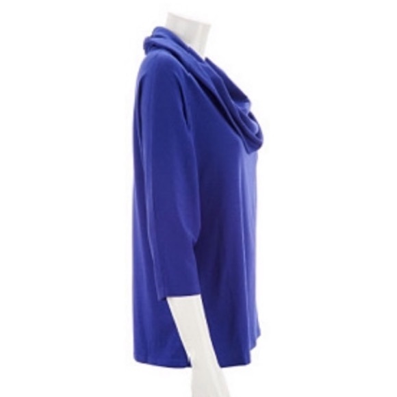 NEW Isaac Mizrahi Dolman Sleeve Cowl Neck Tunic - Picture 6 of 7